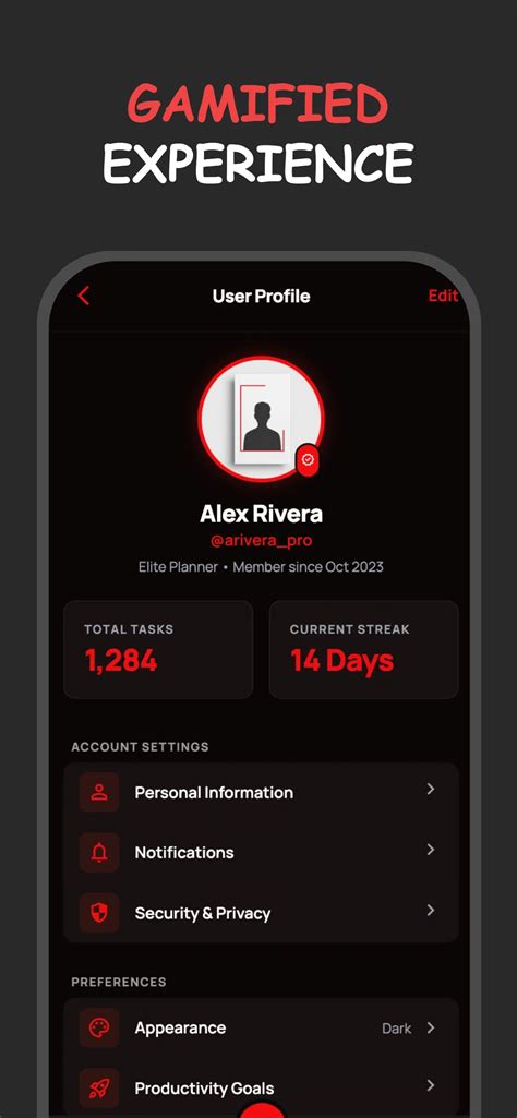 Red - App Store Screenshot Template