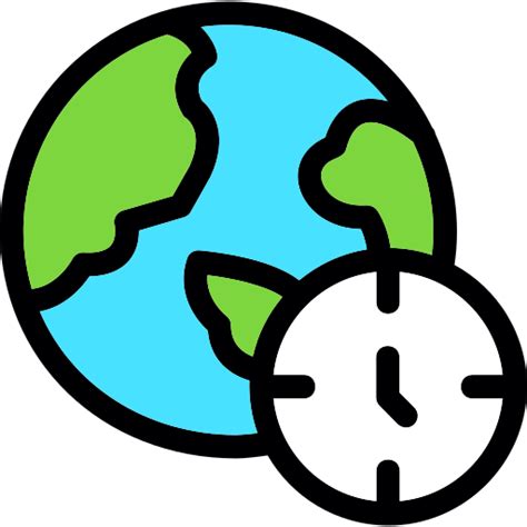 Time zone - Free time and date icons