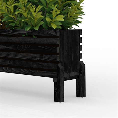 Black Sussex Planter: Stylish Raised Beds for Easy Gardening – Home & Roost