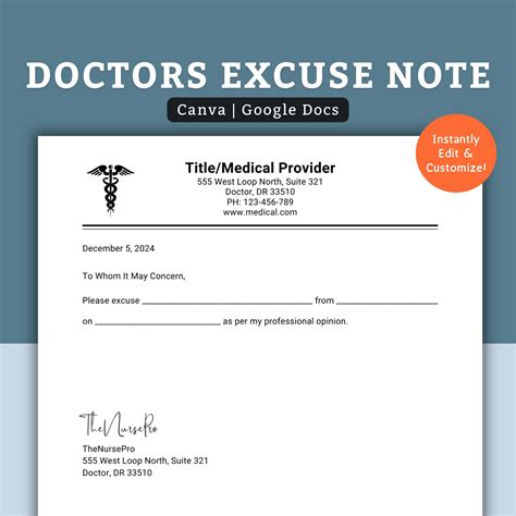 Blank Urgent Care Doctors Note