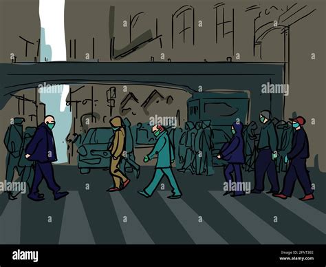 Busy City Cartoon 的图像结果