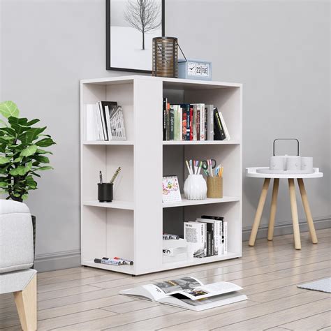 Bniture Book Shelf Wooden for Home Book Rack Organizer Engineered Wood ...