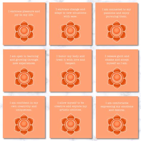 Affirmation Cards for Your 7 Chakras - Spiritvibez