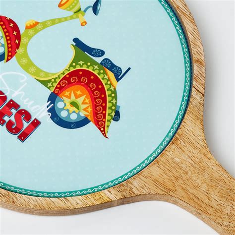 Buy Luke Treasor Mango Wood Printed Pizza Platter - 40x25cm from Home ...