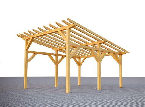 Konstrukcja wiaty jednostanowiskowa MAJORKA (1111) • Cena, Opinie • Altany, wiaty, zadaszenia ...