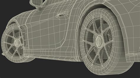 3D Sport Car Porsche 911 2024 Black Rigged for Maya model | 3D Molier ...