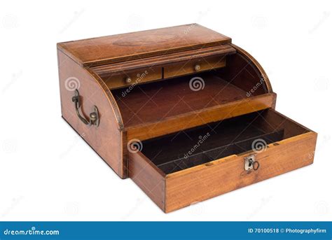 An Opened VIntage Wooden Cash Register Drawer Stock Photo - Image of ...