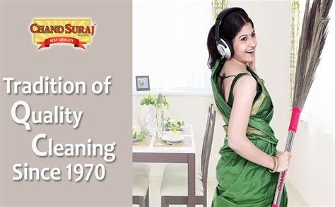 CHAND SURAJ® Pack of 2 Strong Grass Broom Stick for Cleaning Floor ...