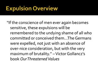 Image result for German Language Map Expulsion