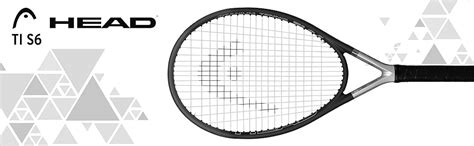 Buy HEAD TI S6 Graphite-Titanium Tennis Racquet, Colour - Grey (Strung ...
