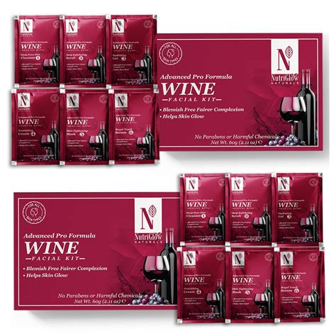 NutriGlow NATURAL'S Advanced Pro Formula Wine Facial Kit for Blemish ...