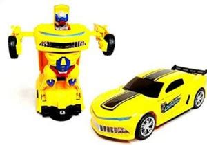 Pepstter Bump & Go Action 2 in 1 Robot Car Toy with 3D Light and Music ...