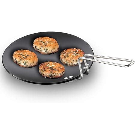Buy Hawkins Futura 24 cm Tava, Hard Anodised Tawa with Stainless Steel ...
