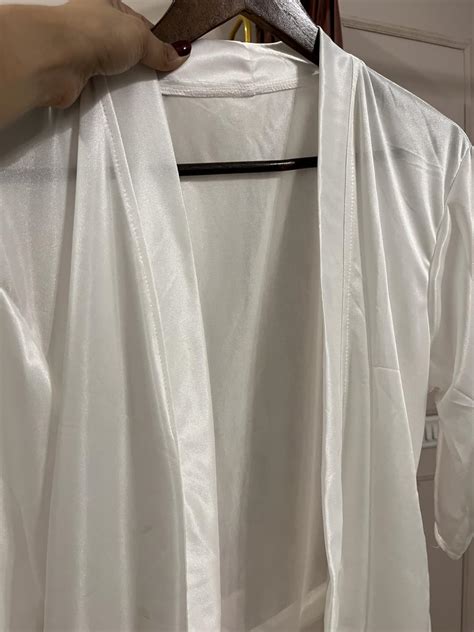 Zoroo Women's Satin Kimono Nightwear Robe With Adjustable & Removable ...