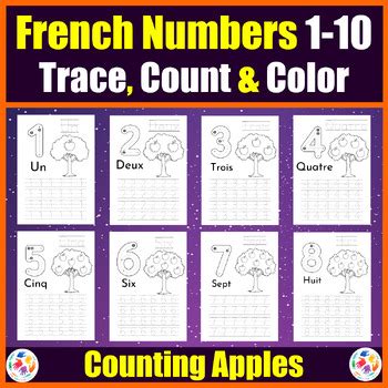 Image result for French Numbers Worksheets Printable