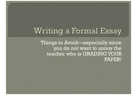 Formal Essay Example 的图像结果