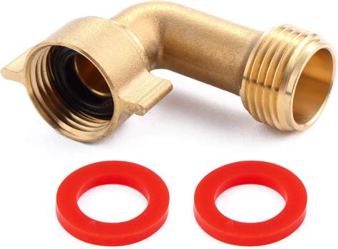 Buy LitOrange Industrial Garden Hose Elbow Connector 90 Degree Brass ...