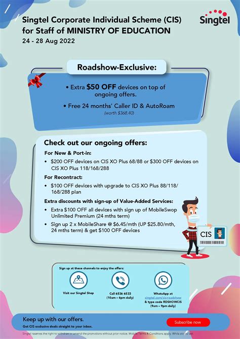 Singtel - Corporate Individual Scheme (CIS) | Ministry of Education ...