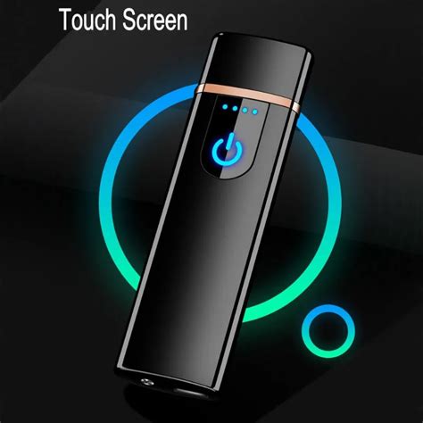 New thin usb charging lighter touch screen electronic cigarette ...
