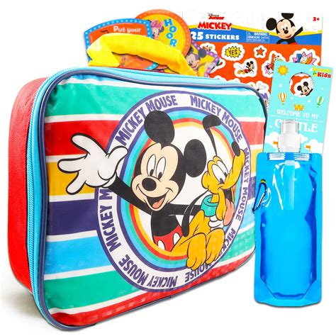 Disney Mickey Mouse School Supplies Bundle Disney Lunch Box Set - 5 Pc ...