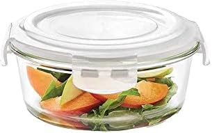 Buy Borosil Klip-N-Store Set of 3 Microwave & Oven Safe Gift Set, Glass ...