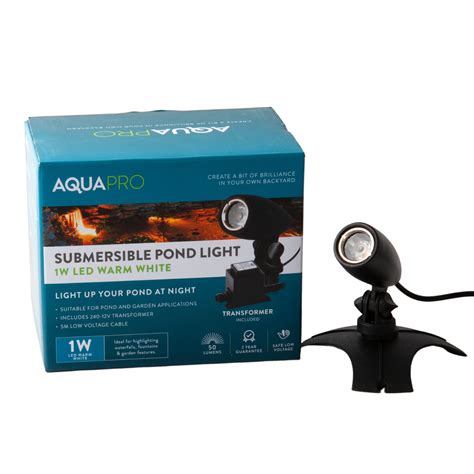 1W LED Warm White Submersible Pond Light