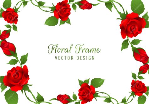 Red Roses Border Clipart