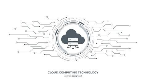 Concept of cloud computing digital information and data center ...