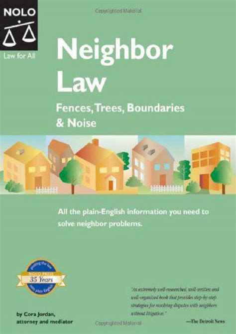 Read PDF Neighbor Law: Fences, Trees, Boundaries, Noise - Best book ...