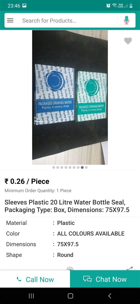 Bottle Labels - Metalized Water Bottle Label Manufacturer from Noida