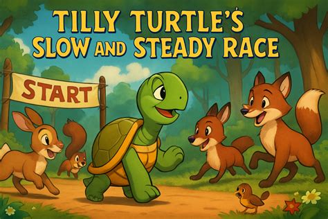 Tilly Turtle’s Slow and Steady Race | Bedtimestoriesworld