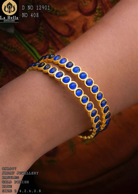 New Diamond Finishing Bangles April 30 2024 - Indian Jewelry Designs