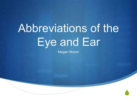 Right Ear Medical Abbreviation