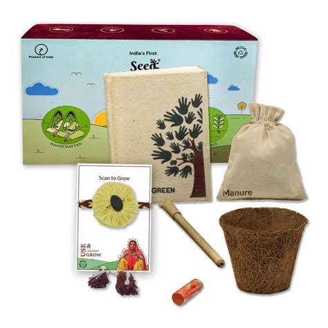 SeedRakhi Natural Yellow Handcrafted Rakhi Set for Brother, Infants ...