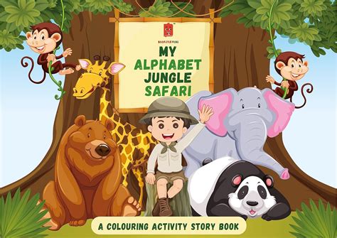 Buy Bookster Kids My Alphabet Jungle Safari Activity and Colouring ...