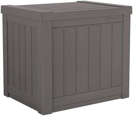 Suncast 22-Gallon Small Deck Box - Lightweight Resin Indoor/Outdoor ...