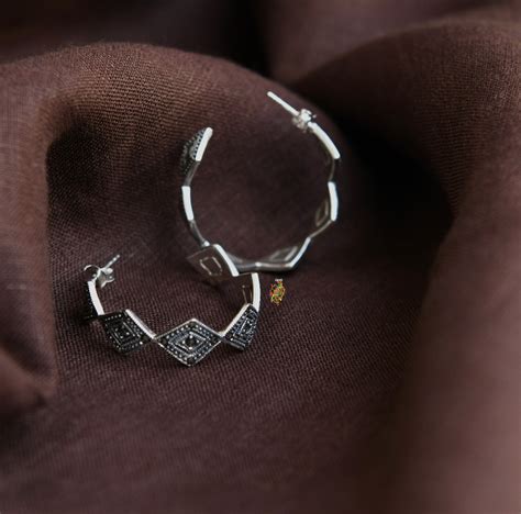 The most beautiful Trapezium Half Hoops|Totapari| Accessories India