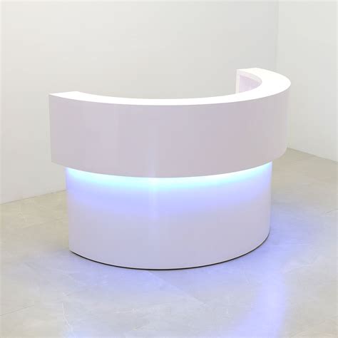Hand Made Custom Curved Modern Reception Desks, Half Moon - Boca Desk ...