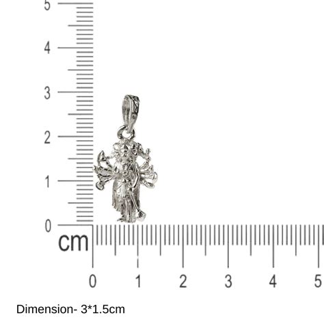 Panchmukhi Hanuman Silver Pendant With Chain – Prabhubhakti
