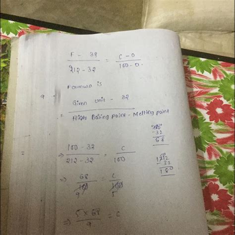 Convert 100 degrees F to C. - Brainly.in