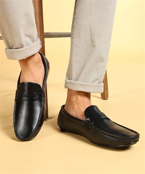 Paragon Men's Black Formal Loafer Shoes | Cushioned Sole & Sturdy ...