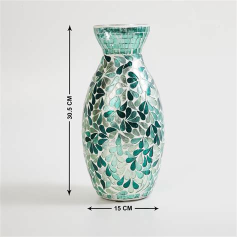 Buy Mable Glass Mosaic Vase from Home Centre at just INR 1599.0
