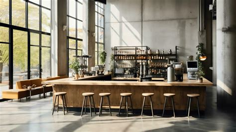 Rustic Coffee Shop Design 的图像结果