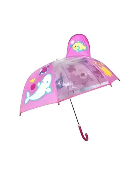 Dolphin Print Umbrella – 47 cm Lightweight Rain Umbrella for Girls ...