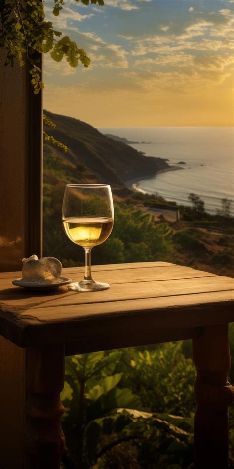 Coastal views capturing the golden light with terragen wine glass ...