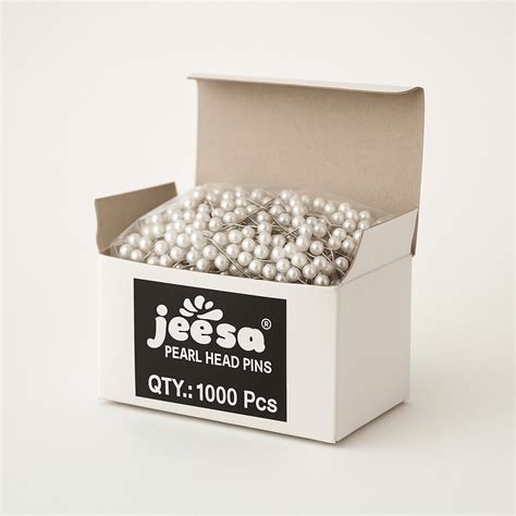 Jeesa Pearl Head Pins – 1000 Pcs Box | Premium by Paras (Dealer ...