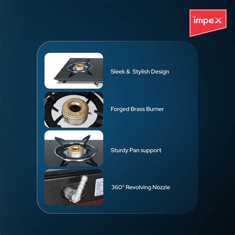 Impex AIRA 3B Frameless Glass top Gas Stove – Impex Webstore