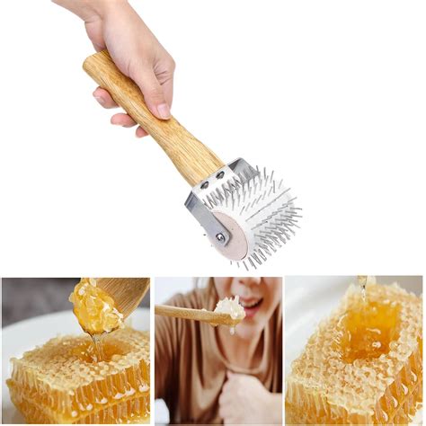 Honey uncapping roller extracting needle roller bee comb beekeeping ...