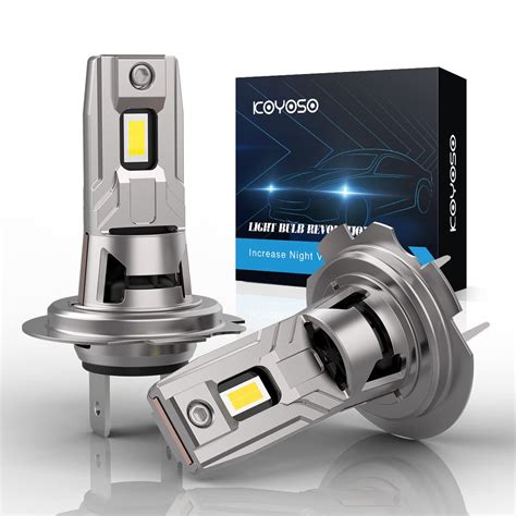 KOYOSO H7 LED Headlight Bulbs, 16800LM 100W Car Headlamp Conversion Kit ...