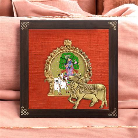 Brass & Pichwai Elegance A – Yura Designs